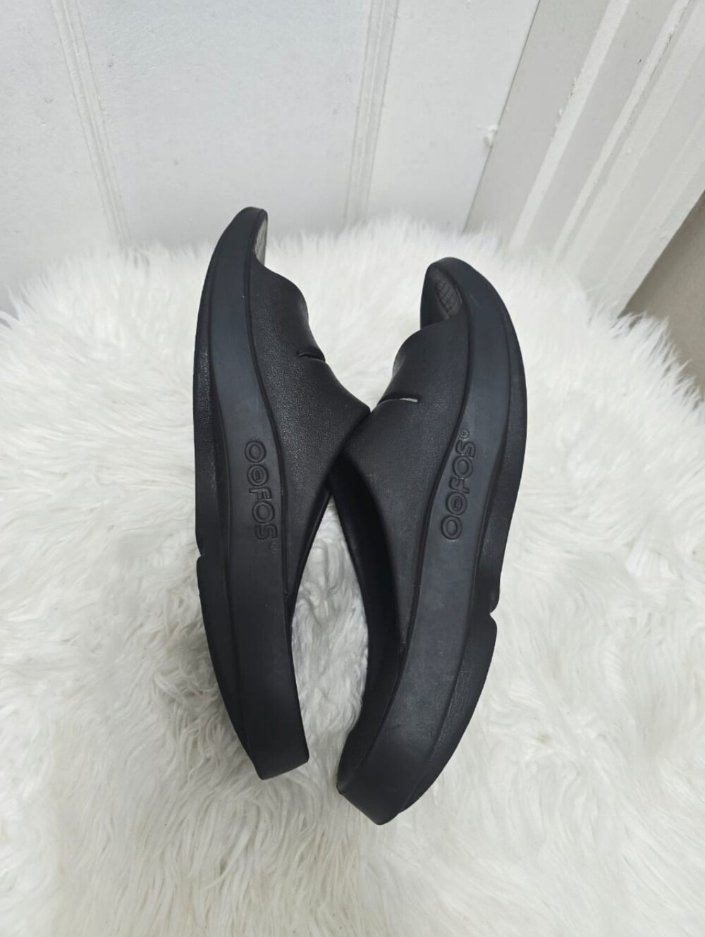 Oofos Ooahh Black Unisex Sports Slide Recovery LN M12 W14 Recovery Men Women - Picture 6 of 8